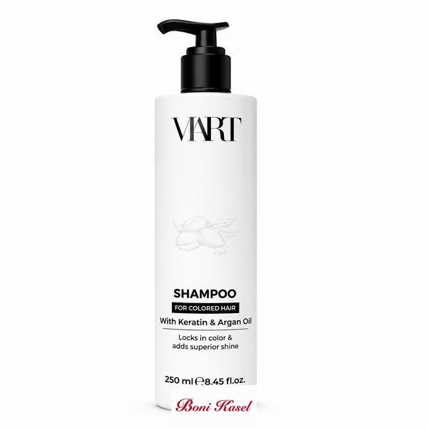 Професійний шампунь для фарбованого волосся Viart Strong Therapy Keratin With Argan For Colored Hair Shampoo, 1000 мл V 0016 фото