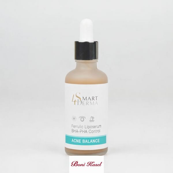 Сироватка для обличчя від акне Smart4Derma Acne Balance 50 мл з азелаїновою та феруловою кислотою ніацинамід 10% проти висипань по 312 фото