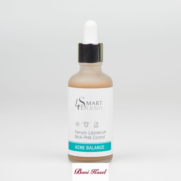 Сироватка для обличчя від акне Smart4Derma Acne Balance 50 мл з азелаїновою та феруловою кислотою ніацинамід 10% проти висипань по 312 фото