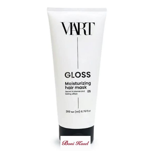 Професійна зволожуюча маска для волосся VIART Gloss Hair Mask з кератином та амінокислотами, 200 мл V 0026 фото
