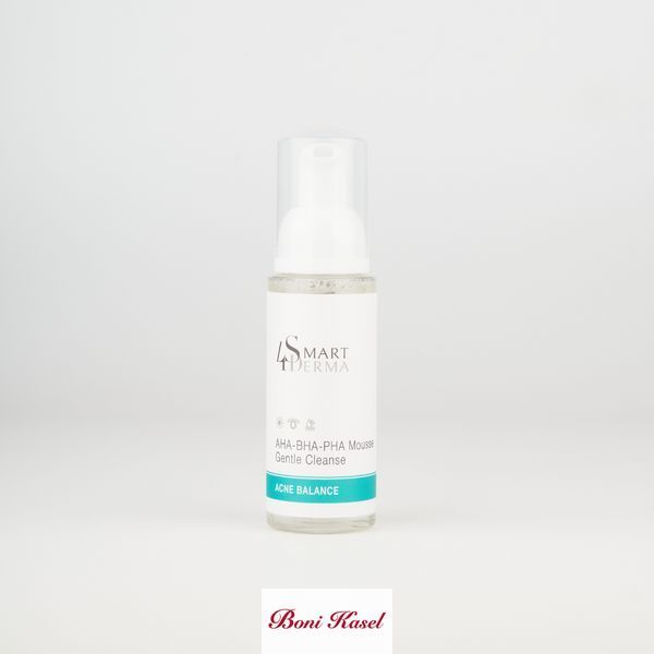 Пінка для обличчя від акне Smart4Derma Acne Balance 80 мл мультикислотна очищувальна для жирної проблемної шкіри з AHA BHA PHA ніа 300 фото