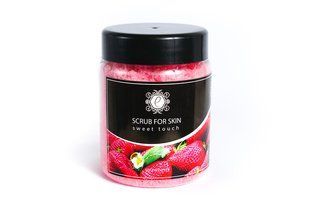 Скраб для тіла TM Enova FOR SKIN Strawberry 250 мл &mdash; натуральний соляний скраб із ароматом стиглої полуниці ЧП 2864745238 фото