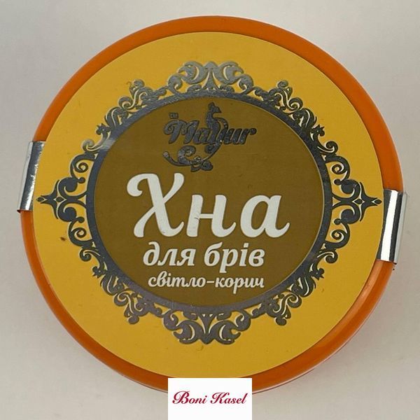 Хна для брів "Mayur" світло-коричнева 10г 347650457 фото